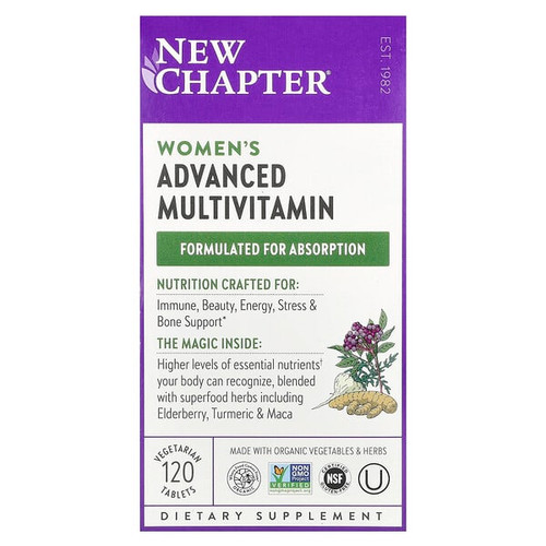 <img alt="New Chapter, Womens Advanced Multivitamin, 120 Vegetarian Tablets" title="New Chapter, Womens Advanced Multivitamin, 120 Vegetarian Tablets,727783003041"