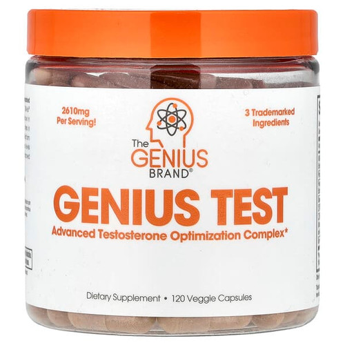 <img alt="The Genius Brand, Genius Test, Advanced Testosterone Optimization Complex, 120 Veggie Capsules" title="The Genius Brand, Genius Test, Advanced Testosterone Optimization Complex, 120 Veggie Capsules,868054000335"
