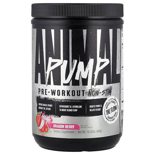 <img alt="Animal, Pump Pre-Workout, Non-Stim, Dragon Berry, 15.52 oz (440 g)" title="Animal, Pump Pre-Workout, Non-Stim, Dragon Berry, 15.52 oz (440 g),039442020031"