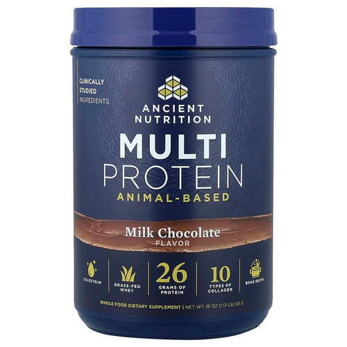 <img alt="Ancient Nutrition, Multi Protein, Animal-Based, Milk Chocolate, 1.13 lb (511 g)" title="Ancient Nutrition, Multi Protein, Animal-Based, Milk Chocolate, 1.13 lb (511 g),816401028679"