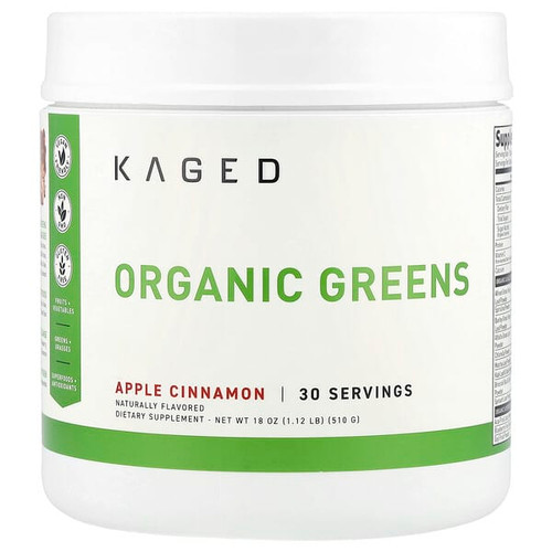 <img alt="Kaged, Organic Greens, Apple Cinnamon, 18 oz (510 g)" title="Kaged, Organic Greens, Apple Cinnamon, 18 oz (510 g),850015107276"