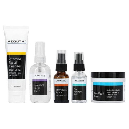 <img alt="YEOUTH, Anti-Aging System, Twenties, 5 Piece Set" title="YEOUTH, Anti-Aging System, Twenties, 5 Piece Set,671315019355"