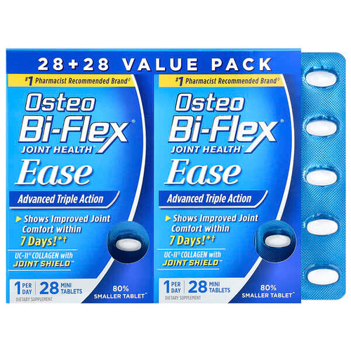 <img alt="Osteo Bi-Flex, Joint Health, Ease, Advanced Triple Action, 2 Pack, 28 Mini Tablets Each" title="Osteo Bi-Flex, Joint Health, Ease, Advanced Triple Action, 2 Pack, 28 Mini Tablets Each,030768793548"