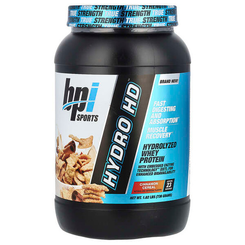 <img alt="BPI Sports, Hydro HD, Hydrolyzed Whey Protein, Cinnamon Cereal, 1.62 lbs (736 g)" title="BPI Sports, Hydro HD, Hydrolyzed Whey Protein, Cinnamon Cereal, 1.62 lbs (736 g),810516036895"