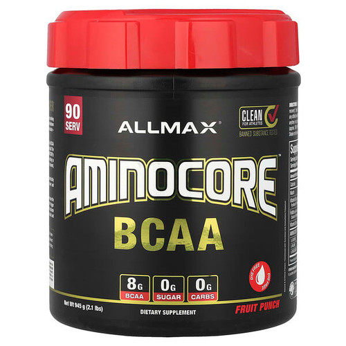 <img alt="ALLMAX, AMINOCORE BCAA, Fruit Punch, 2.1 lbs (945 g)" title="ALLMAX, AMINOCORE BCAA, Fruit Punch, 2.1 lbs (945 g),665553228730"