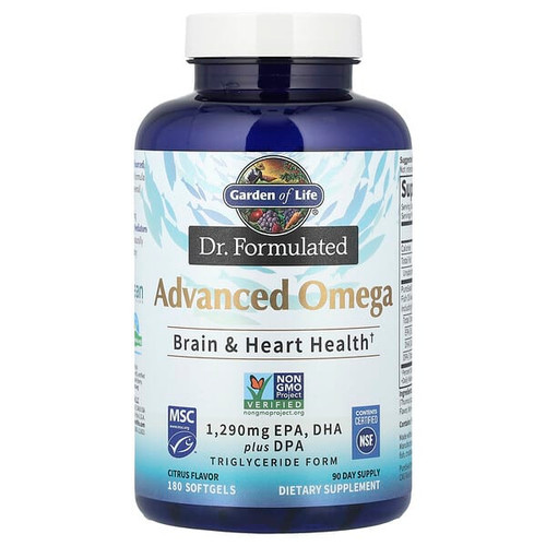<img alt="Garden of Life, Dr. Formulated, Advanced Omega, Citrus, 180 Softgels" title="Garden of Life, Dr. Formulated, Advanced Omega, Citrus, 180 Softgels,658010124638"