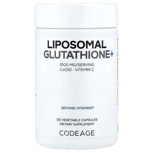 <img alt="Codeage, Liposomal Glutathione+, 120 Vegetable Capsules" title="Codeage, Liposomal Glutathione+, 120 Vegetable Capsules,810196120068"