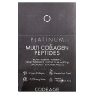 <img alt="Codeage, Multi Collagen Peptides, Platinum, Unflavored, 30 Packets, 0.38 oz (11 g) Each" title="Codeage, Multi Collagen Peptides, Platinum, Unflavored, 30 Packets, 0.38 oz (11 g) Each,850043333661"