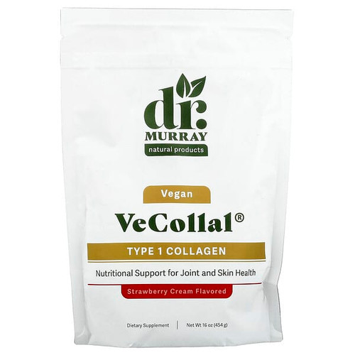 <img alt="Dr. Murrays, VeCollal, Vegan Type 1 Collagen, Strawberry Cream, 16 oz (454 g)" title="Dr. Murrays, VeCollal, Vegan Type 1 Collagen, Strawberry Cream, 16 oz (454 g),850010353418"