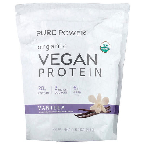 <img alt="Dr. Mercola, Pure Power, Organic Vegan Protein, Vanilla, 1 lb 3 oz (540 g)" title="Dr. Mercola, Pure Power, Organic Vegan Protein, Vanilla, 1 lb 3 oz (540 g),810094213824"