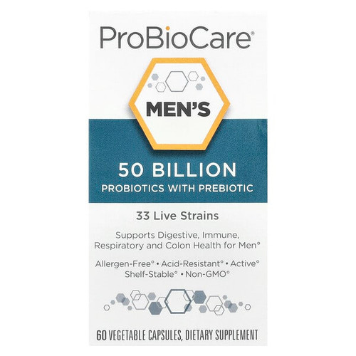 <img alt="ProBioCare, Mens Probiotics with Prebiotic, 50 Billion, 60 Vegetable Capsules" title="ProBioCare, Mens Probiotics with Prebiotic, 50 Billion, 60 Vegetable Capsules,766536038985"