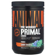 <img alt="Animal, Pre Workout Primal Powder, Candy Crushd, 1.11 lb (505 g)" title="Animal, Pre Workout Primal Powder, Candy Crushd, 1.11 lb (505 g),039442006370"