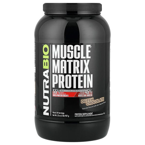 <img alt="NutraBio, Muscle Matrix Protein, Dutch Chocolate, 2 lb (907 g)" title="NutraBio, Muscle Matrix Protein, Dutch Chocolate, 2 lb (907 g),649908255800"