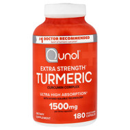 <img alt="Qunol, Turmeric, 180 Vegetarian Capsules (500 mg per Capsule)" title="Qunol, Turmeric, 180 Vegetarian Capsules (500 mg per Capsule),850184008466"