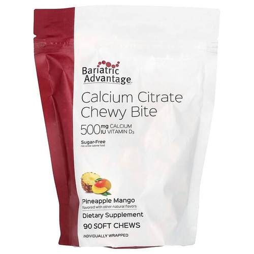 <img alt="Bariatric Advantage, Calcium Citrate Chewy Bite, Sugar-Free, Pineapple Mango, 90 Soft Chews" title="Bariatric Advantage, Calcium Citrate Chewy Bite, Sugar-Free, Pineapple Mango, 90 Soft Chews,755571951144"
