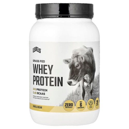 <img alt="Levels, Grass Fed Whey Protein Powder, Vanilla Bean, 2 lb (907 g)" title="Levels, Grass Fed Whey Protein Powder, Vanilla Bean, 2 lb (907 g),857965007045"