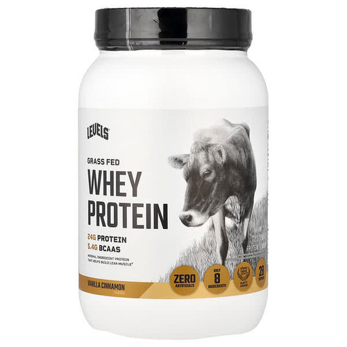 <img alt="Levels, Grass Fed Whey Protein Powder, Vanilla Cinnamon, 2 lb (907 g)" title="Levels, Grass Fed Whey Protein Powder, Vanilla Cinnamon, 2 lb (907 g),857965007113"
