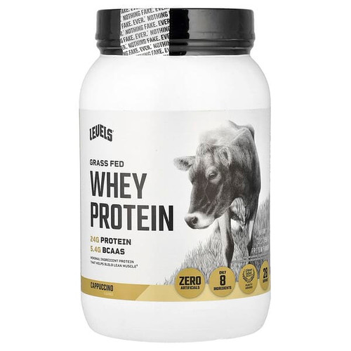 <img alt="Levels, Grass Fed Whey Protein Powder, Cappuccino, 2 lb (907 g)" title="Levels, Grass Fed Whey Protein Powder, Cappuccino, 2 lb (907 g),857965007564"