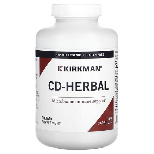 <img alt="Kirkman Labs, CD-Herbal, 180 Capsules" title="Kirkman Labs, CD-Herbal, 180 Capsules,812325021529"