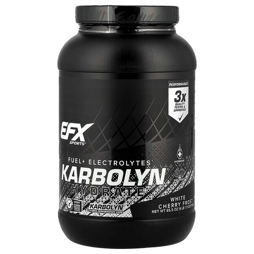 <img alt="EFX Sports, Karbolyn Hydrate, White Cherry Frost, 4 lb 1.5 oz (1,856 g)" title="EFX Sports, Karbolyn Hydrate, White Cherry Frost, 4 lb 1.5 oz (1,856 g),737190006290"
