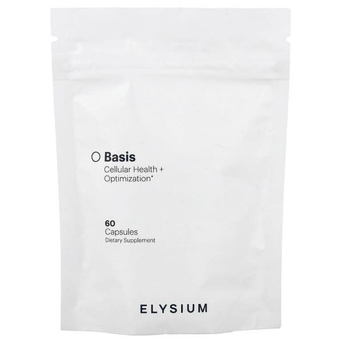 <img alt="Elysium, Basis, Cellular Health + Optimization, 60 Capsules" title="Elysium, Basis, Cellular Health + Optimization, 60 Capsules,850027537030"