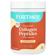 <img alt="Further Food, Grass-Fed Collagen Peptides + Reishi Mushroom, Chocolate, 24.34 oz (690 g)" title="Further Food, Grass-Fed Collagen Peptides + Reishi Mushroom, Chocolate, 24.34 oz (690 g),850006249725"