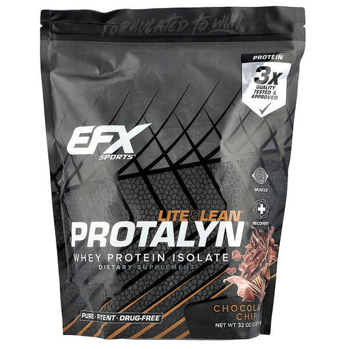 <img alt="EFX Sports, Protalyn Whey Protein Isolate, Chocolate Chip, 2 lb (907 g)" title="EFX Sports, Protalyn Whey Protein Isolate, Chocolate Chip, 2 lb (907 g),737190006542"