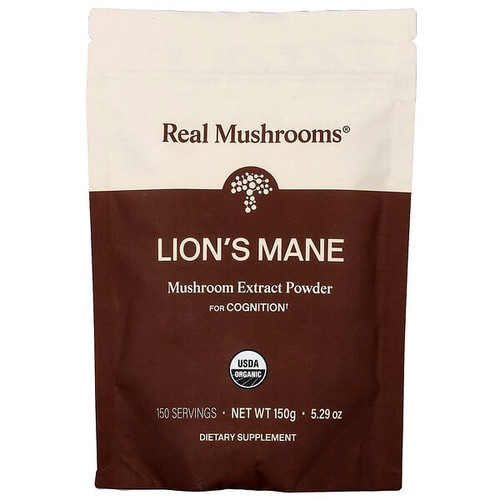 <img alt="Real Mushrooms, Lions Mane, Organic Mushroom Extract Powder, 5.29 oz (150 g)" title="Real Mushrooms, Lions Mane, Organic Mushroom Extract Powder, 5.29 oz (150 g),628110068842"