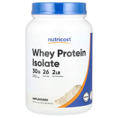 <img alt="Nutricost, Whey Protein Isolate, Unflavored, 2 lb (907 g)" title="Nutricost, Whey Protein Isolate, Unflavored, 2 lb (907 g),810139571742"