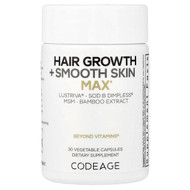 <img alt="Codeage, Hair Growth + Smooth Skin, Max, 30 Vegetable Capsules" title="Codeage, Hair Growth + Smooth Skin, Max, 30 Vegetable Capsules,850068815791"