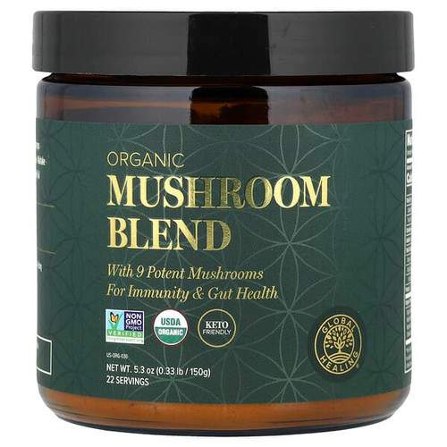 <img alt="Global Healing, Organic Mushroom Blend, 5.3 oz (150 g)" title="Global Healing, Organic Mushroom Blend, 5.3 oz (150 g),811839032908"
