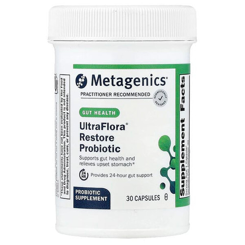 <img alt="Metagenics, UltraFlora Restore Probiotic, 30 Capsules (253.5 mg (20 Billion CFU) per Capsule)" title="Metagenics, UltraFlora Restore Probiotic, 30 Capsules (253.5 mg (20 Billion CFU) per Capsule),755571939333"