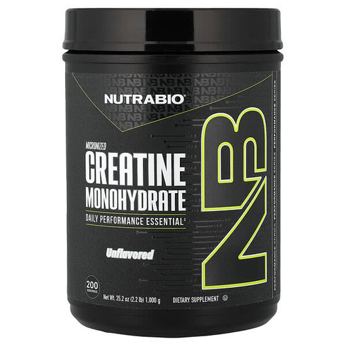 <img alt="NutraBio, Micronized Creatine Monohydrate, Unflavored, 2.2 lb (1,000 g)" title="NutraBio, Micronized Creatine Monohydrate, Unflavored, 2.2 lb (1,000 g),649908230111"