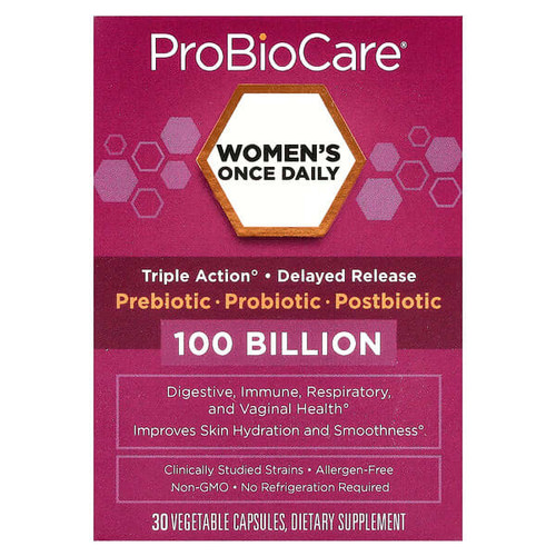 <img alt="ProBioCare, Womens Once Daily Probiotic, 100 Billion, 30 Vegetable Capsules" title="ProBioCare, Womens Once Daily Probiotic, 100 Billion, 30 Vegetable Capsules,766536050666"