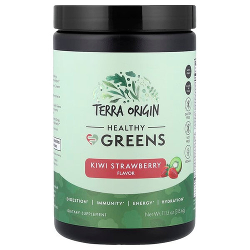 <img alt="Terra Origin, Healthy Greens, Kiwi Strawberry, 11.13 oz (315.6 g)" title="Terra Origin, Healthy Greens, Kiwi Strawberry, 11.13 oz (315.6 g),860011899242"