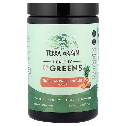 <img alt="Terra Origin, Healthy Greens, Tropical Passionfruit, 11.27 oz (319.5 g)" title="Terra Origin, Healthy Greens, Tropical Passionfruit, 11.27 oz (319.5 g),860011899259"