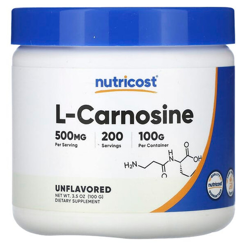 <img alt="Nutricost, L-Carnosine, Unflavored, 3.5 oz (100 g)" title="Nutricost, L-Carnosine, Unflavored, 3.5 oz (100 g),810014671277"