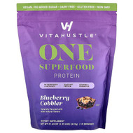 <img alt="VitaHustle, One Superfood Protein, Blueberry Cobbler, 1.35 lbs (615 g)" title="VitaHustle, One Superfood Protein, Blueberry Cobbler, 1.35 lbs (615 g),850047812612"