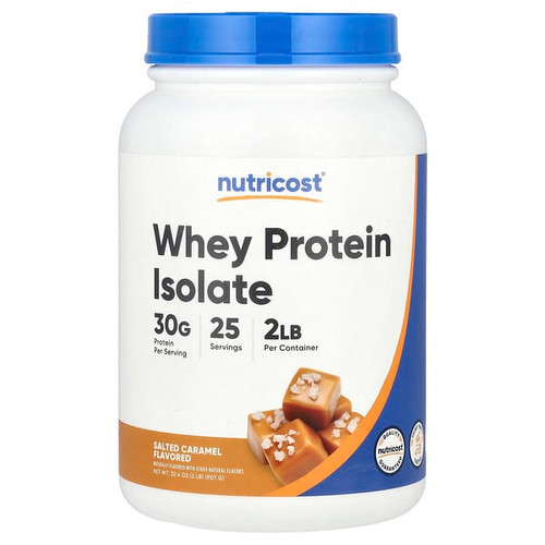 <img alt="Nutricost, Whey Protein Isolate, Salted Caramel, 2 lb (907 g)" title="Nutricost, Whey Protein Isolate, Salted Caramel, 2 lb (907 g),810139573340"