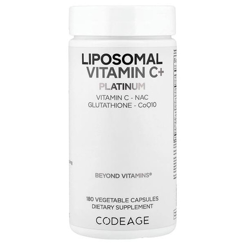 <img alt="Codeage, Liposomal Vitamin C+ Platinum, 180 Vegetable Capsules" title="Codeage, Liposomal Vitamin C+ Platinum, 180 Vegetable Capsules,850068815883"