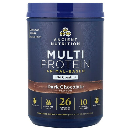<img alt="Ancient Nutrition, Multi Protein, Animal-Based, Dark Chocolate, 1.37 lb (620 g)" title="Ancient Nutrition, Multi Protein, Animal-Based, Dark Chocolate, 1.37 lb (620 g),816401028891"