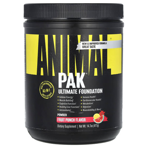 <img alt="Animal, Pak, Ultimate Foundation, Fruit Punch, 14.7 oz (417 g)" title="Animal, Pak, Ultimate Foundation, Fruit Punch, 14.7 oz (417 g),039442033499"