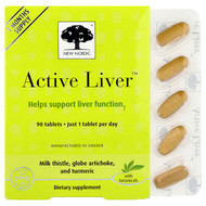 <img alt="New Nordic, Active Liver, 90 Tablets" title="New Nordic, Active Liver, 90 Tablets,741805750027"