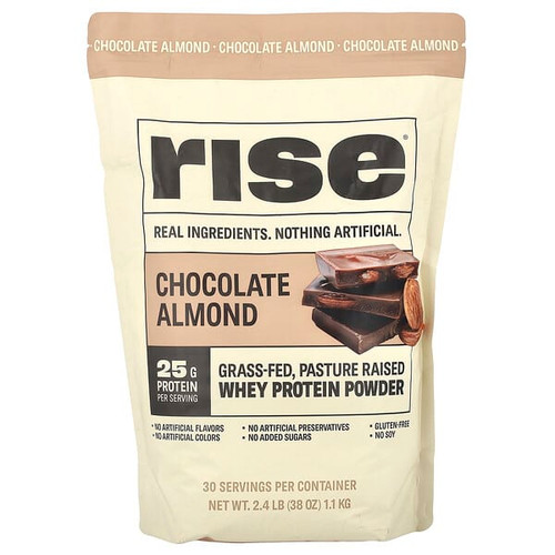 <img alt="Rise Bar, Whey Protein Powder, Chocolate Almond, 2.4 lb (1.1 kg)" title="Rise Bar, Whey Protein Powder, Chocolate Almond, 2.4 lb (1.1 kg),690819551383"