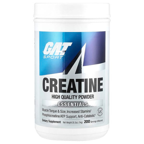 <img alt="GAT, Sport, Essentials, Creatine Powder, Unflavored, 35.3 oz (1 kg)" title="GAT, Sport, Essentials, Creatine Powder, Unflavored, 35.3 oz (1 kg),816170025435"