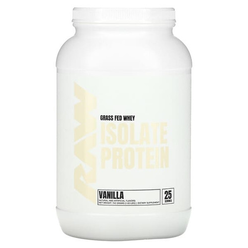 <img alt="Raw Nutrition, Grass Fed Whey Isolate Protein, Vanilla, 1.63 lb (740 g)" title="Raw Nutrition, Grass Fed Whey Isolate Protein, Vanilla, 1.63 lb (740 g),860007357510"