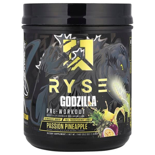 <img alt="RYSE, Godzilla, Pre-Workout, Passion Pineapple, 1.6 lbs (714 g)" title="RYSE, Godzilla, Pre-Workout, Passion Pineapple, 1.6 lbs (714 g),850041914510"