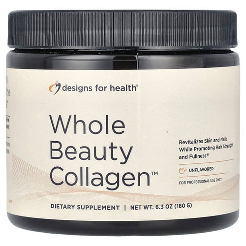 <img alt="Designs For Health, Whole Beauty Collagen, Unflavored, 6.3 oz (180 g)" title="Designs For Health, Whole Beauty Collagen, Unflavored, 6.3 oz (180 g),879452007376"