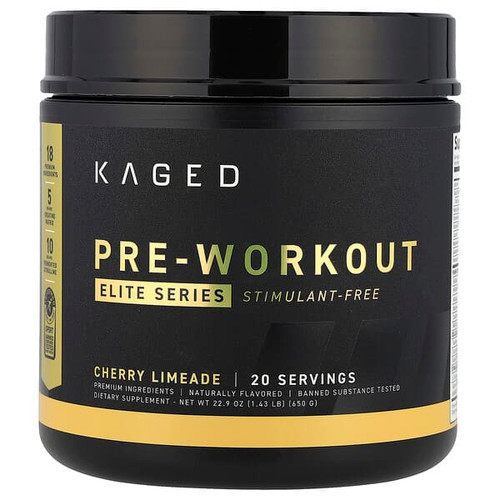 <img alt="Kaged, Elite Series, Pre-Workout, Stimulant Free, Cherry Limeade, 1.43 lb (650 g)" title="Kaged, Elite Series, Pre-Workout, Stimulant Free, Cherry Limeade, 1.43 lb (650 g),850045966782"
