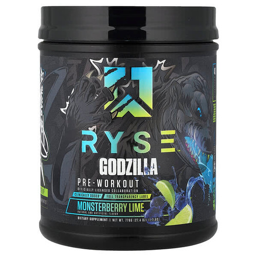 <img alt="RYSE, Godzilla, Pre-Workout, Monsterberry Lime, 1.74 lbs (776 g)" title="RYSE, Godzilla, Pre-Workout, Monsterberry Lime, 1.74 lbs (776 g),854050008789"